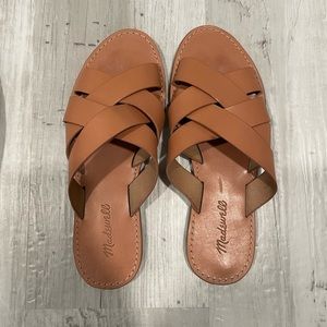 Madewell Crisscross Leather Sandal 8 1/2